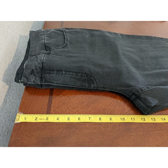Seven7 Skinny Jeans 14W Black Distressed Tummyless High Rise‎ Contoured Fit Slim - Picture 11 of 14